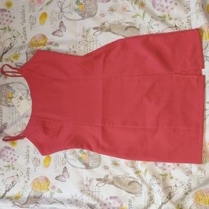 Coral mini dress, Small, forever21